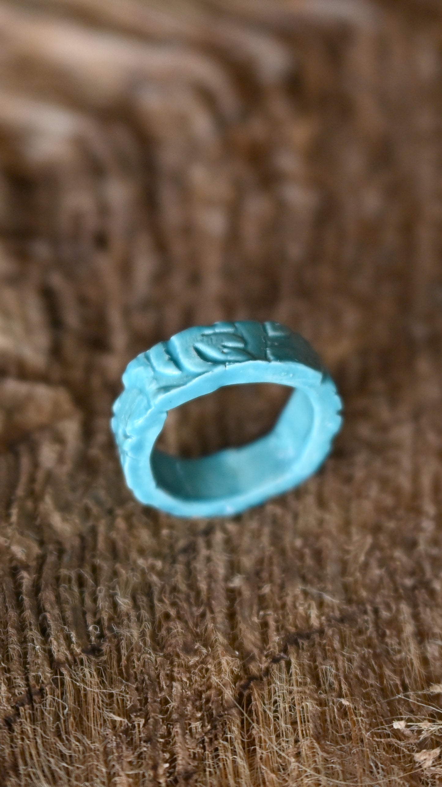 RNG-SPF01AQA: Spring Flowers Textured Ceramic Ring
