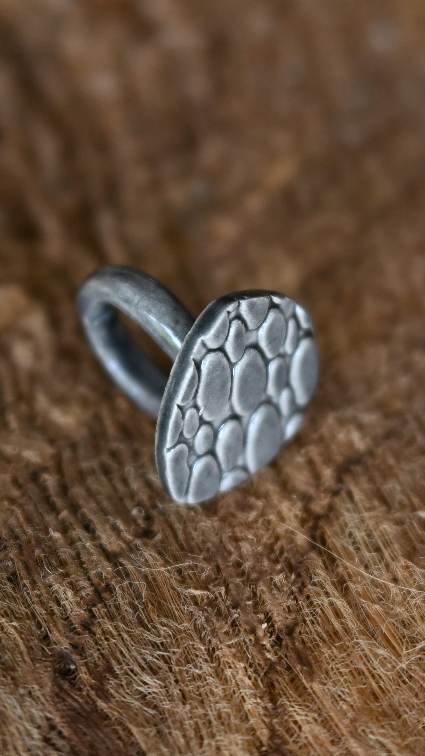 RNG-EGG1GRY-Eggs Ring in Grey Glaze