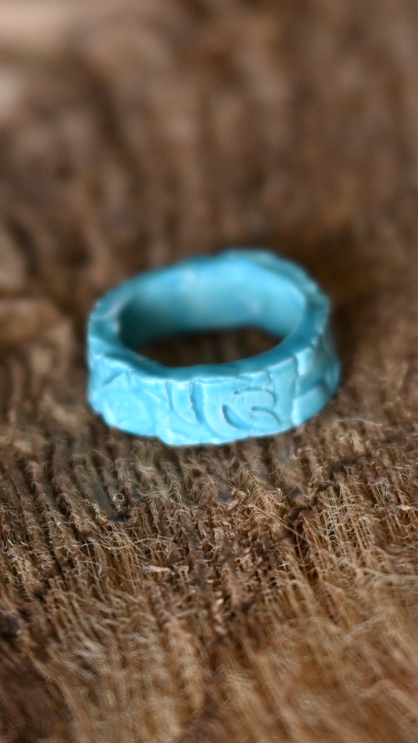 RNG-SPF01AQA: Spring Flowers Textured Ceramic Ring