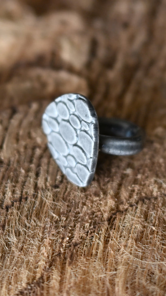 RNG-EGG1GRY-Eggs Ring in Grey Glaze
